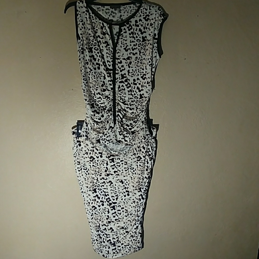 2pc Cheetah skirt and shirt